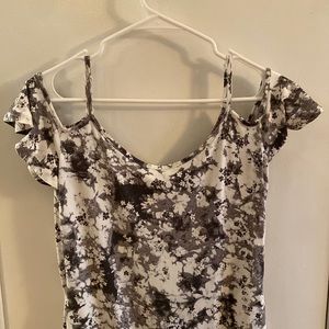 Black and white maxi dress